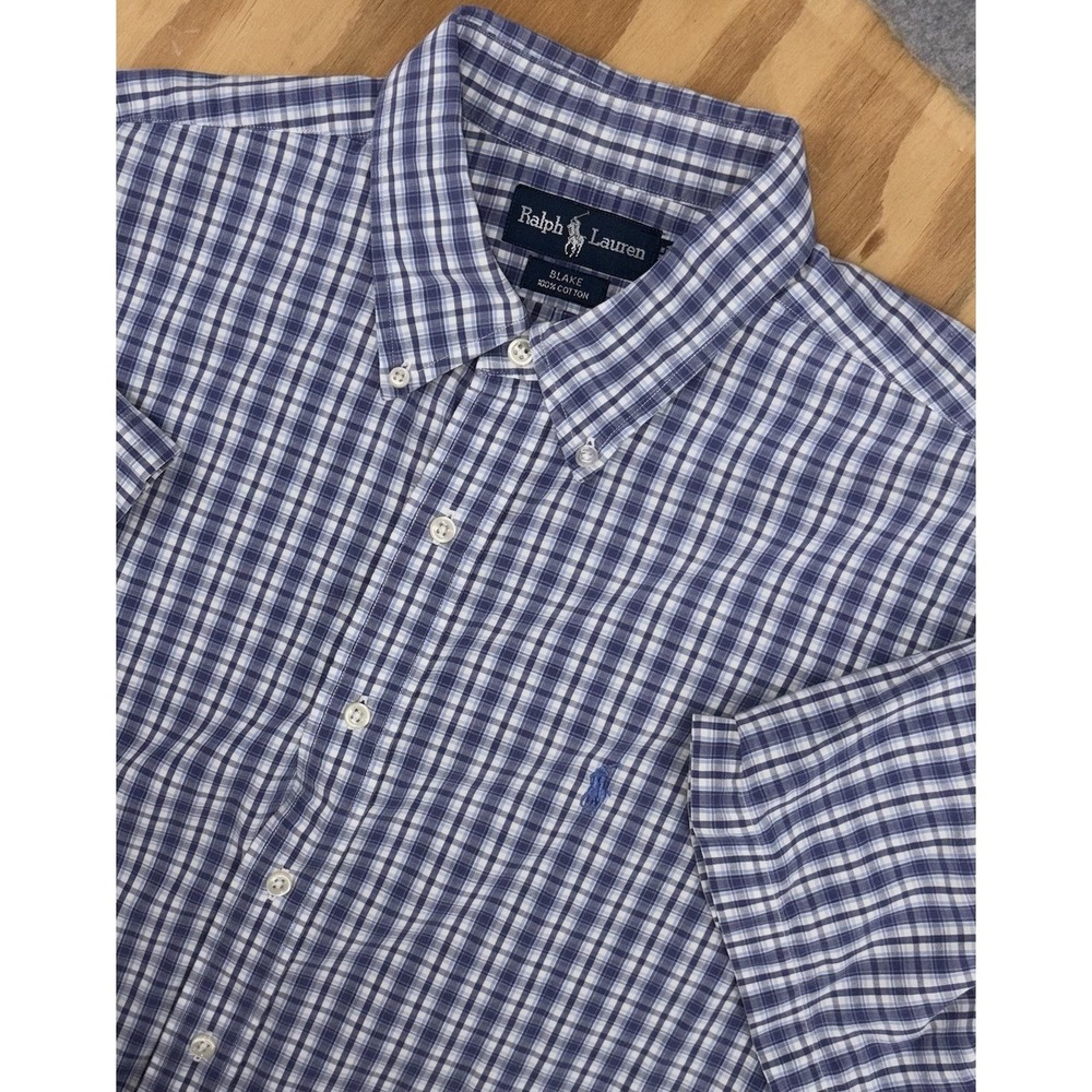 Polo Ralph Lauren Mens Blake Xl Short Sleeve Blue… - image 1